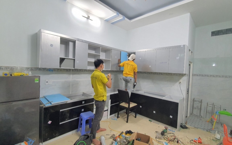  Thi Công Tủ Bếp Nhà Anh Lộc – Hóc Môn