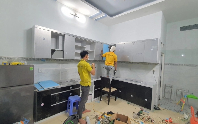  Thi Công Tủ Bếp Nhà Anh Lộc – Hóc Môn