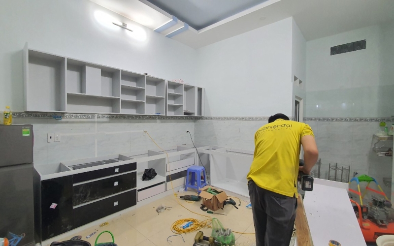  Thi Công Tủ Bếp Nhà Anh Lộc – Hóc Môn