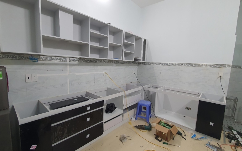  Thi Công Tủ Bếp Nhà Anh Lộc – Hóc Môn