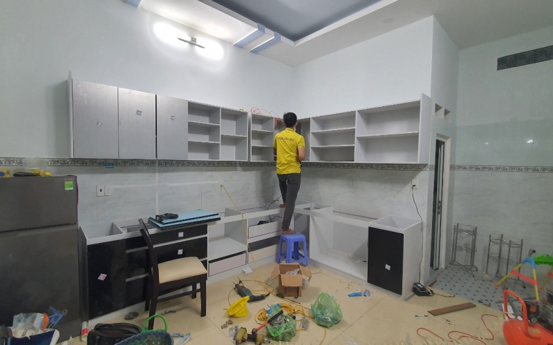  Thi Công Tủ Bếp Nhà Anh Lộc – Hóc Môn