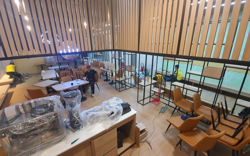 THI CÔNG NỘI THẤT COFFE SHOP ALOHA - TÂN BÌNH